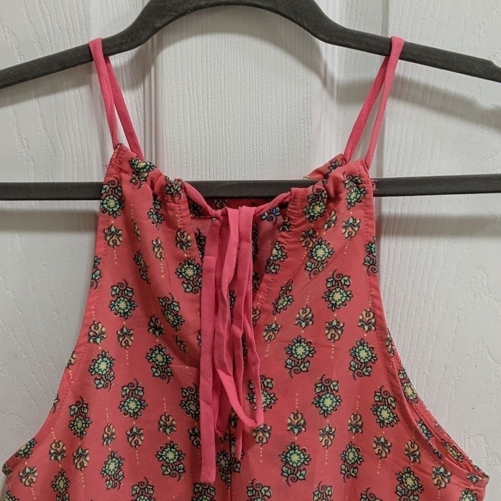 Mine Floral Halter Mini Dress Size Small - Picture 6 of 11